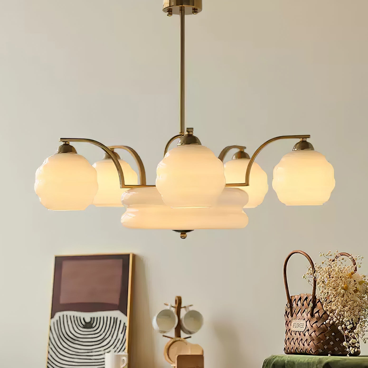 Vintage Art Deco-designad statementkrona