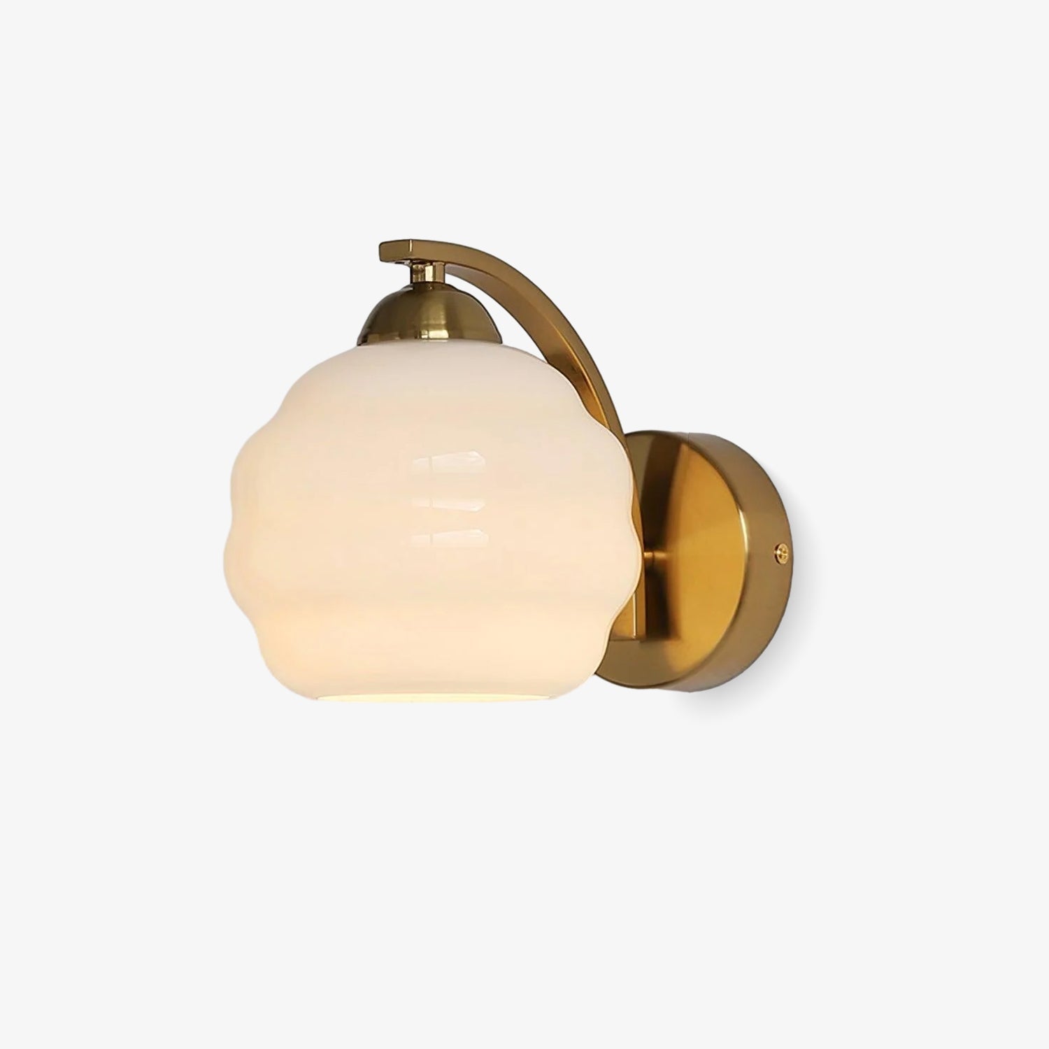 Επιτοίχιο φωτιστικό Art Deco με πρίζα — ρετρό vintage σχέδιο, κλαστική καμπύλη