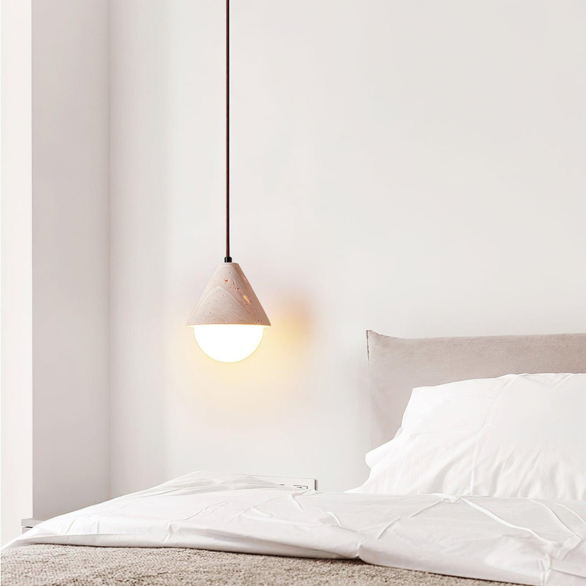 Aslo Minimalist Travertite Ceiling Suspension Lamp