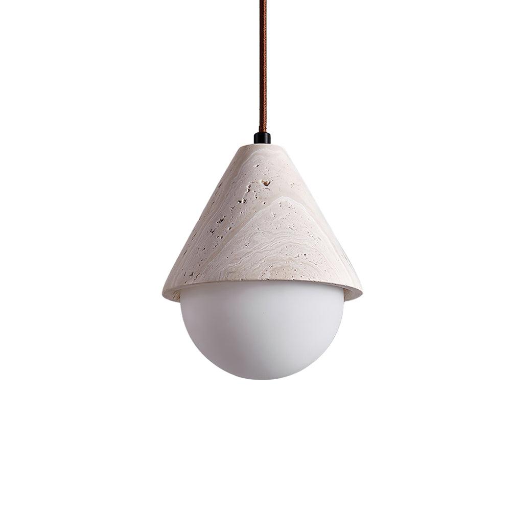 Aslo Minimalist Travertite Ceiling Suspension Lamp