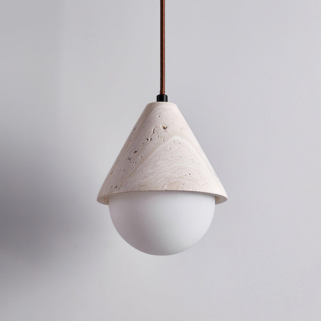 Aslo Minimalist Travertite Ceiling Suspension Lamp