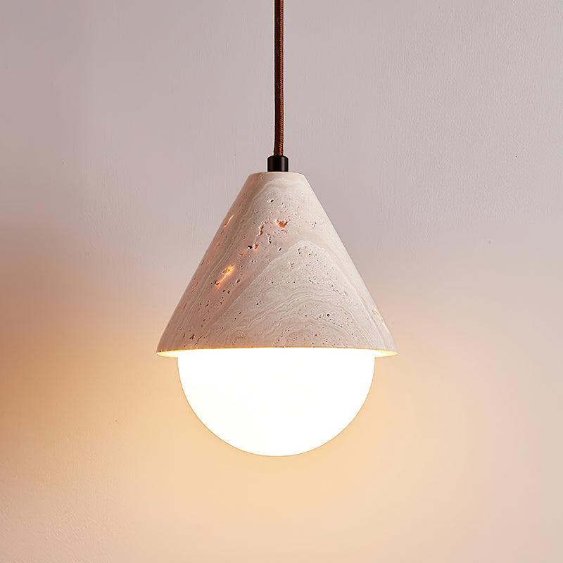 Aslo Minimalist Travertite Ceiling Suspension Lamp