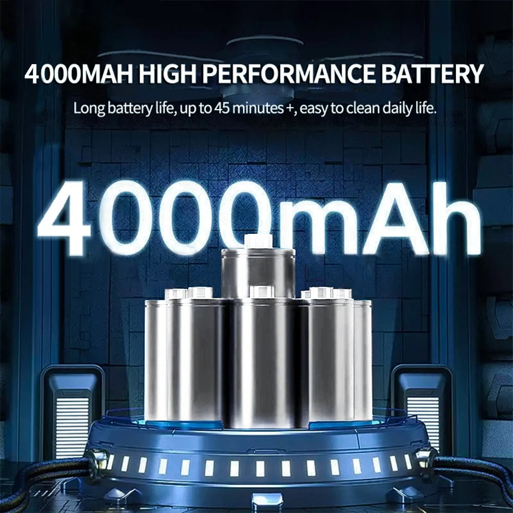 Aspirapolvere Wireless per Auto NovaVac Potenza di Aspirazione 95000Pa Leggero e Silenzioso