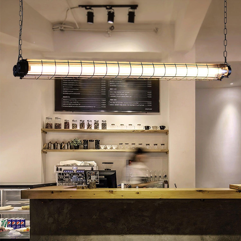 מנורת תלייה קווית תעשייתית Arorisra, 123cm, LED מובנה