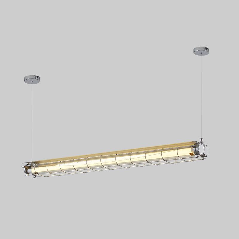 מנורת תלייה קווית תעשייתית Arorisra, 123cm, LED מובנה