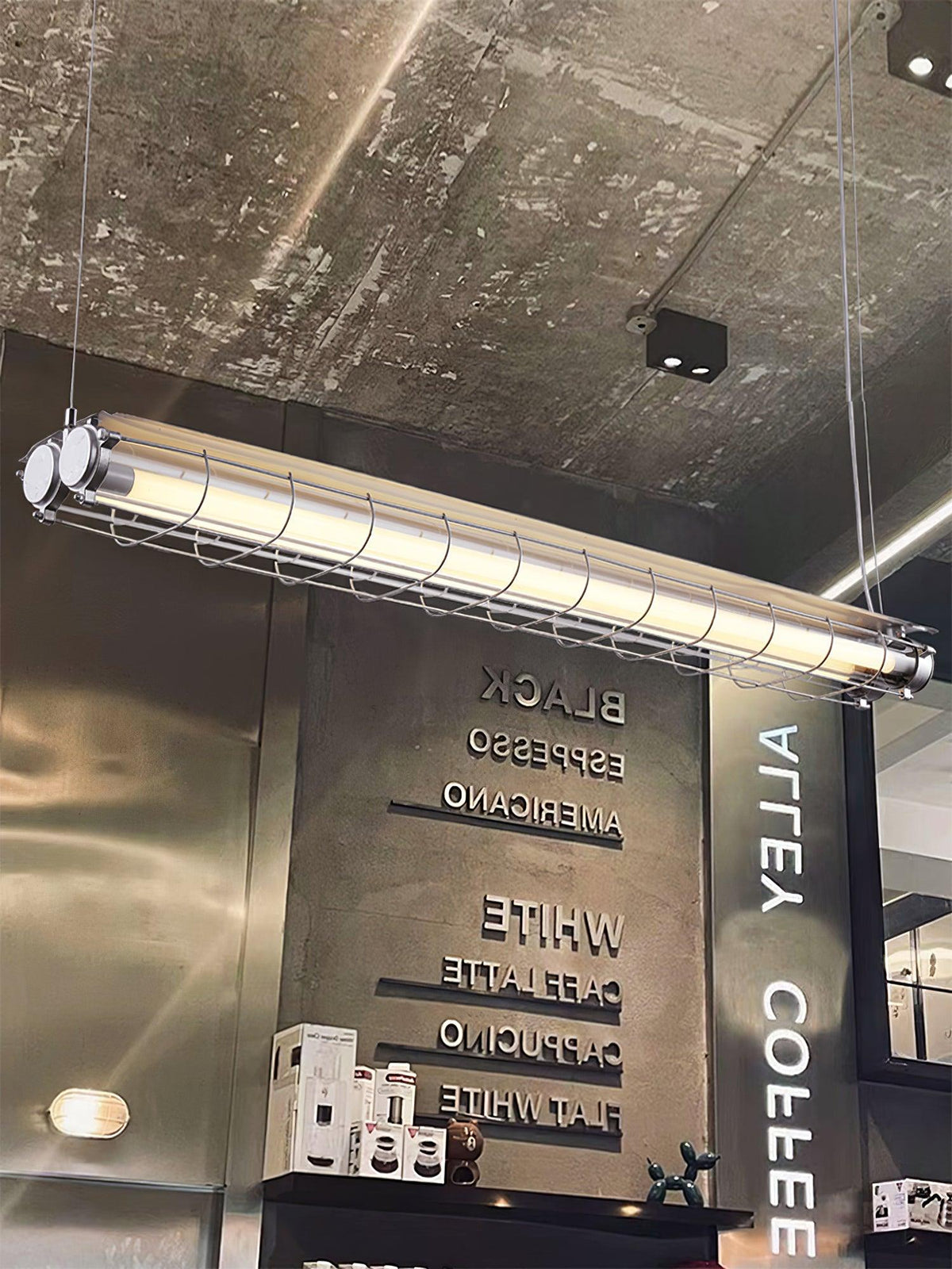 מנורת תלייה קווית תעשייתית Arorisra, 123cm, LED מובנה