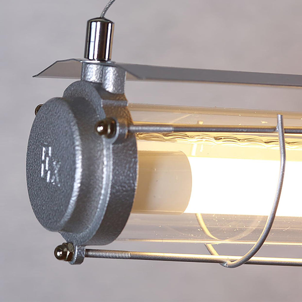 מנורת תלייה קווית תעשייתית Arorisra, 123cm, LED מובנה