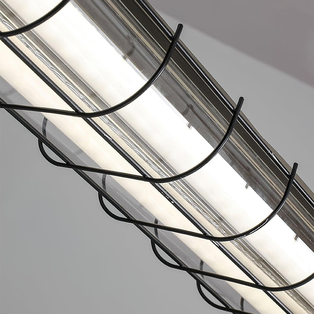 מנורת תלייה קווית תעשייתית Arorisra, 123cm, LED מובנה