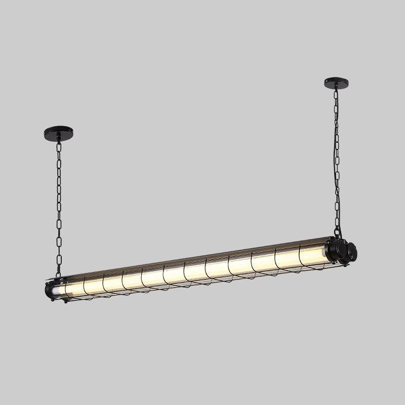 מנורת תלייה קווית תעשייתית Arorisra, 123cm, LED מובנה