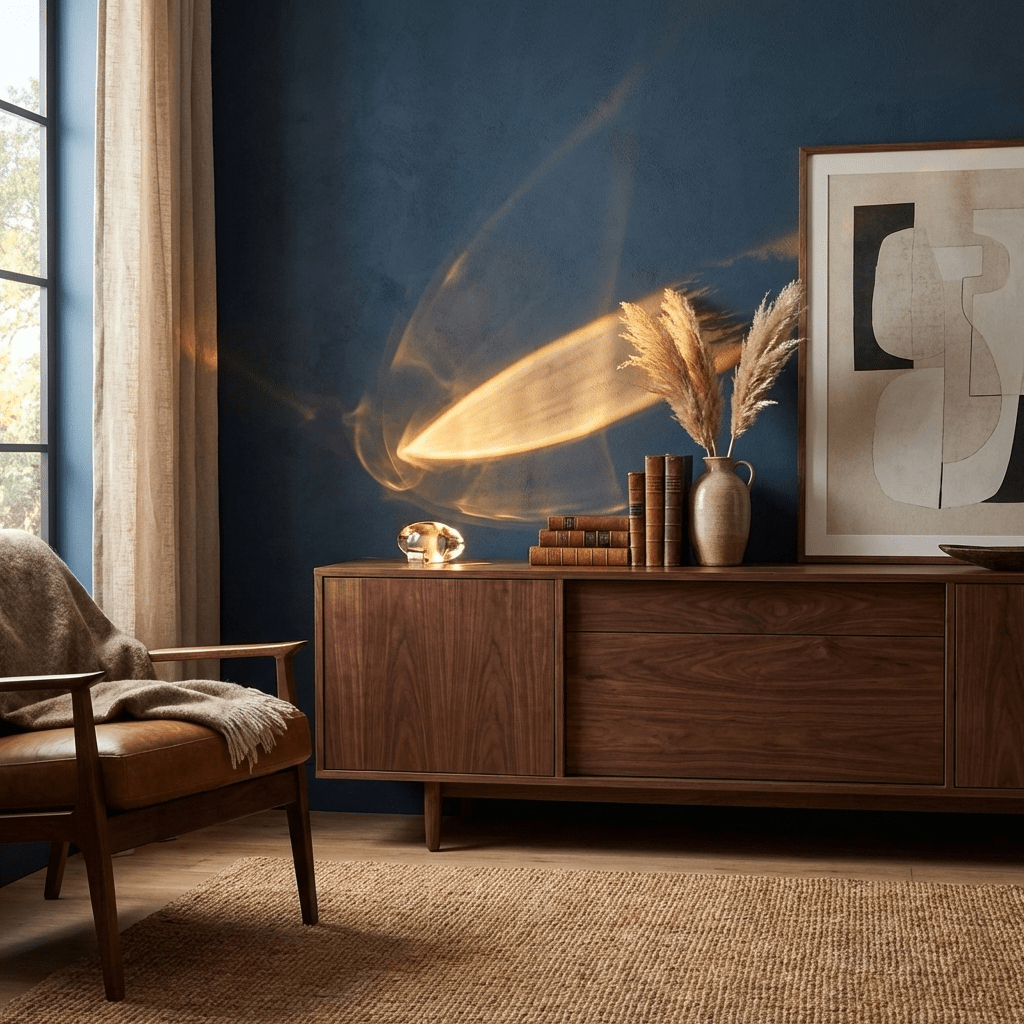 Atman Sculptural Table Lamp — Oval Silhouette, Soft Ambient Glow