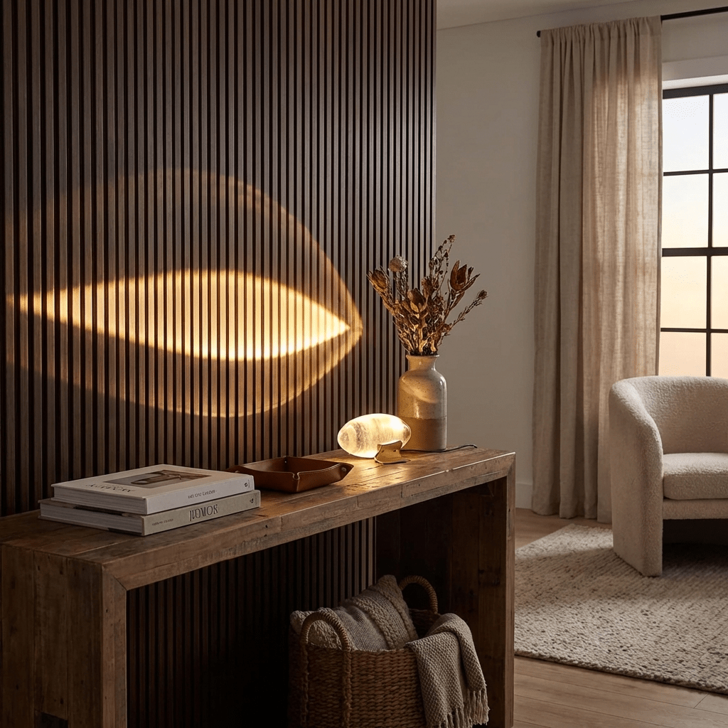 Atman Sculptural Table Lamp — Oval Silhouette, Soft Ambient Glow