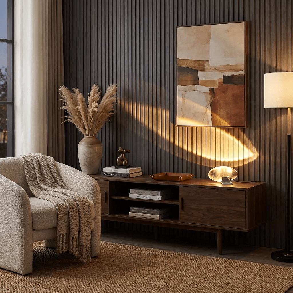 Atman Sculptural Table Lamp — Oval Silhouette, Soft Ambient Glow