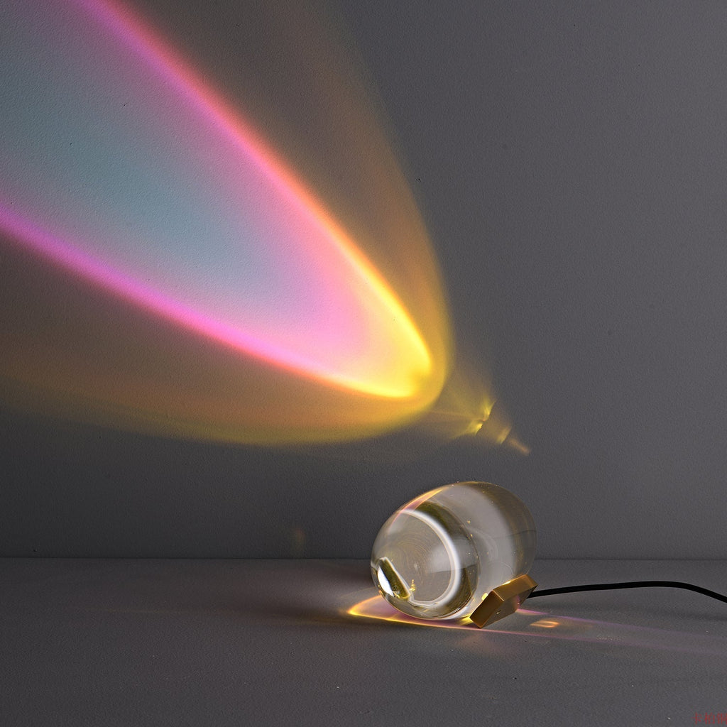 Atman Sculptural Table Lamp — Oval Silhouette, Soft Ambient Glow