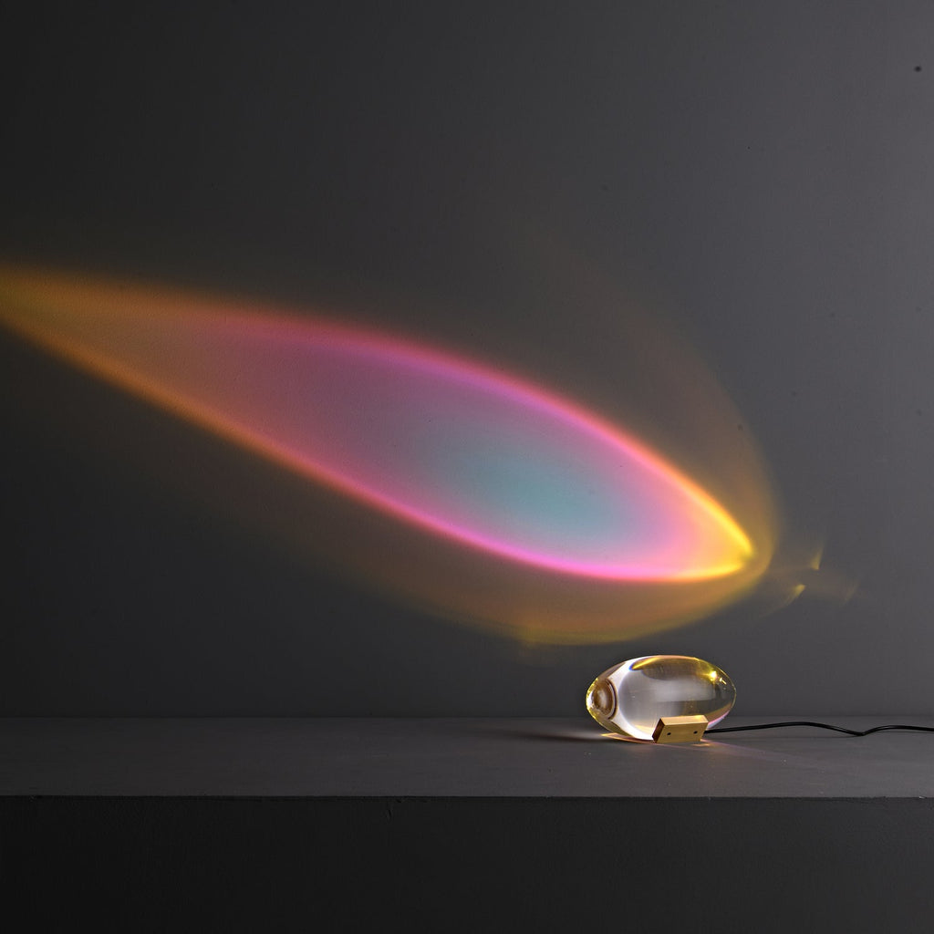 Atman Sculptural Table Lamp — Oval Silhouette, Soft Ambient Glow