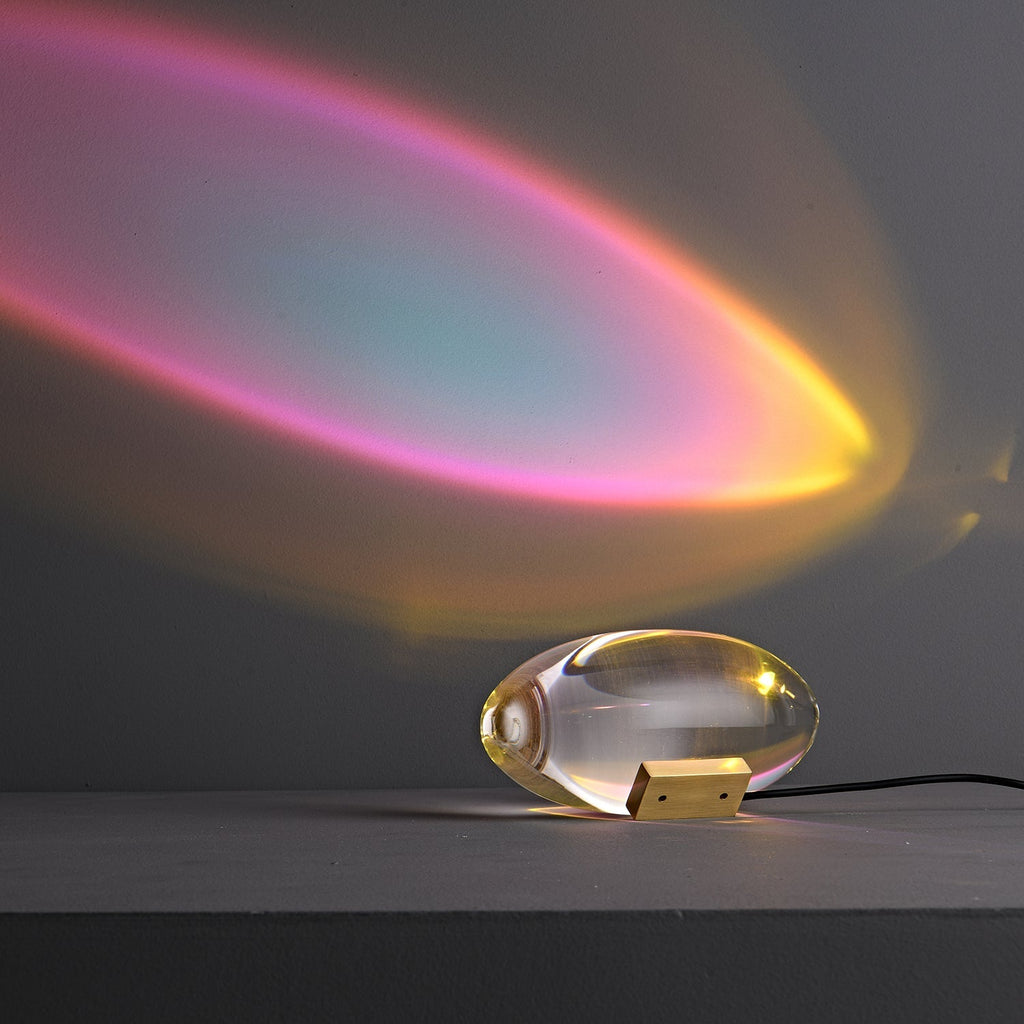 Atman Sculptural Table Lamp — Oval Silhouette, Soft Ambient Glow