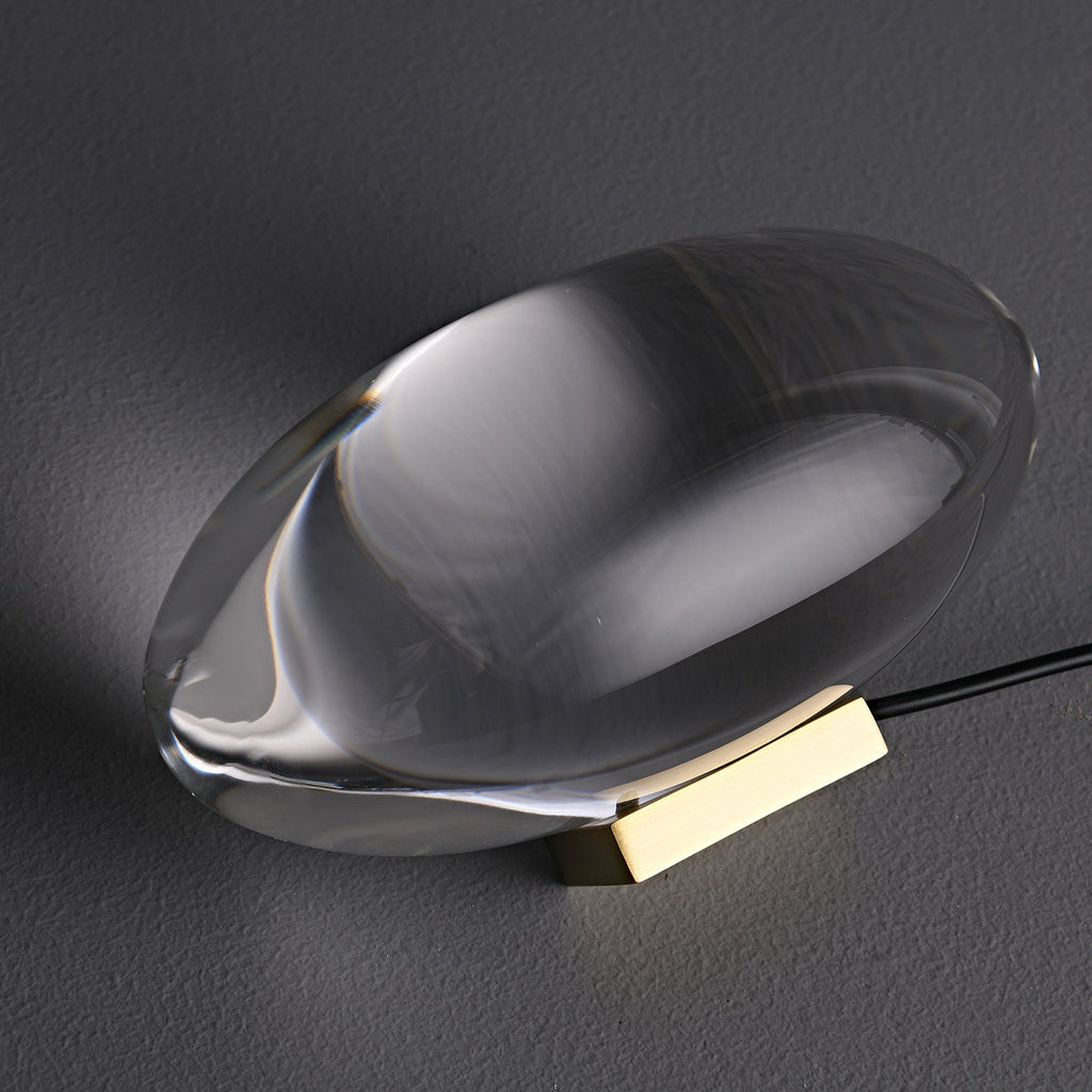 Atman Sculptural Table Lamp — Oval Silhouette, Soft Ambient Glow