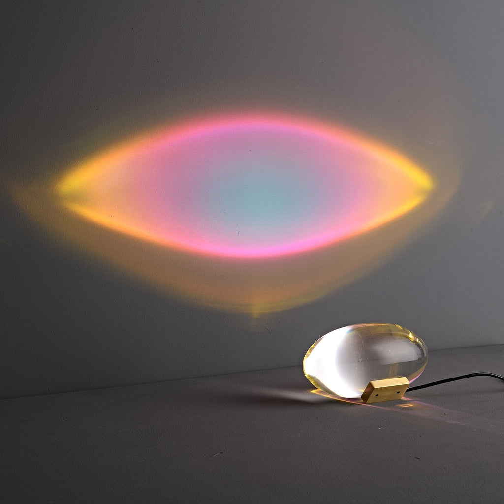 Atman Sculptural Table Lamp — Oval Silhouette, Soft Ambient Glow