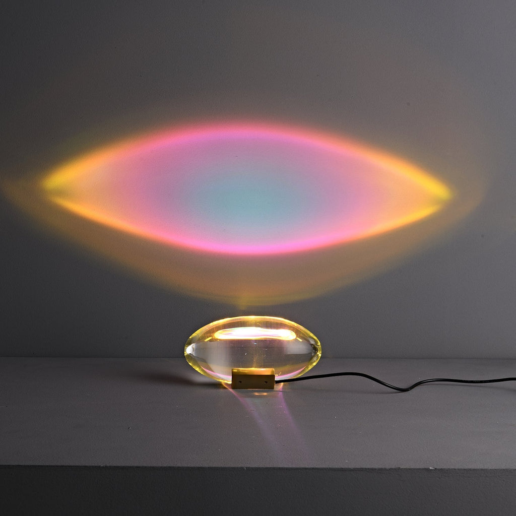 Atman Sculptural Table Lamp — Oval Silhouette, Soft Ambient Glow