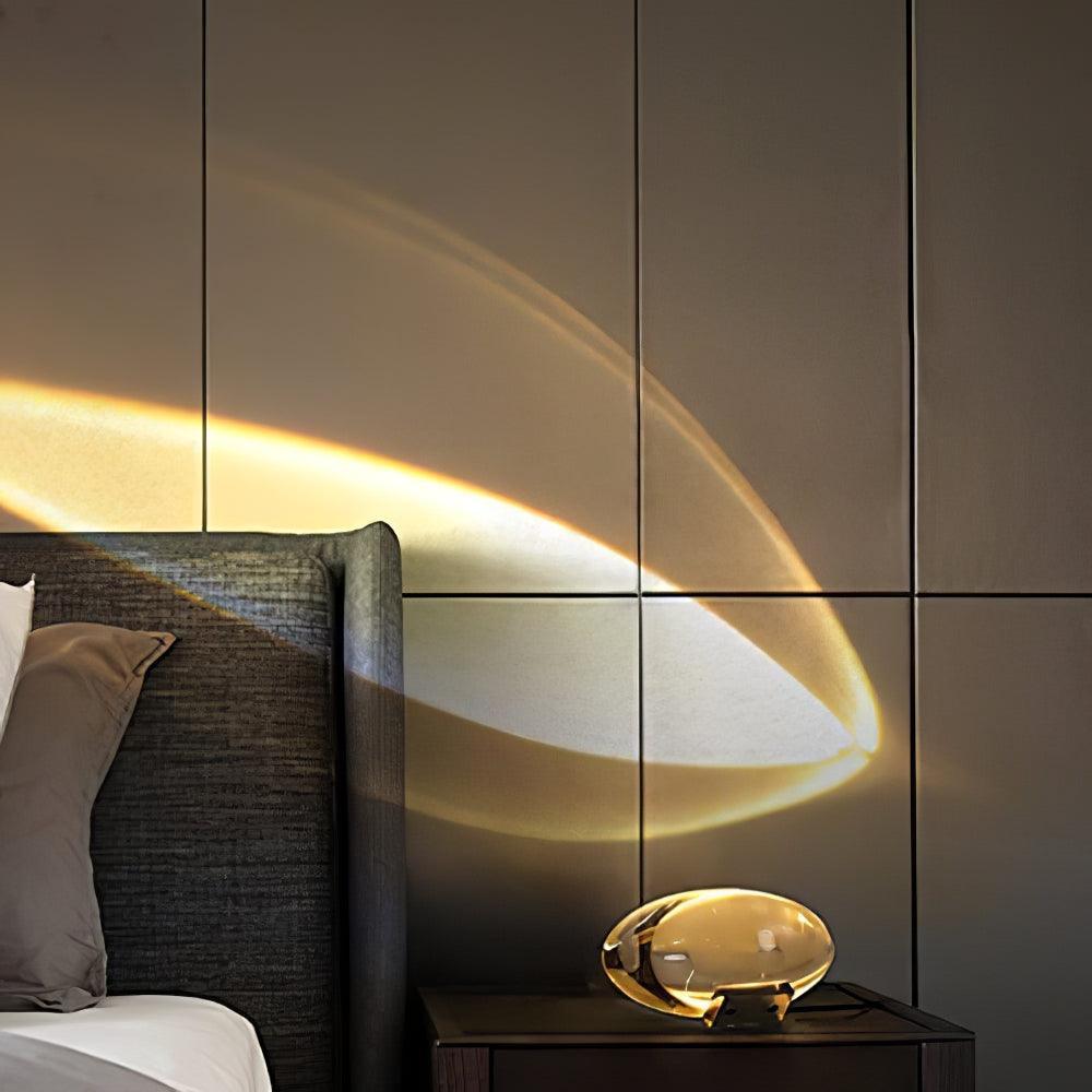 Atman Sculptural Table Lamp — Oval Silhouette, Soft Ambient Glow
