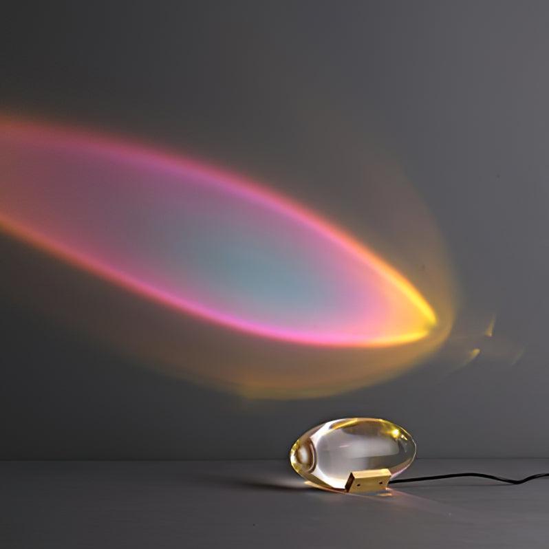 Atman Sculptural Table Lamp — Oval Silhouette, Soft Ambient Glow