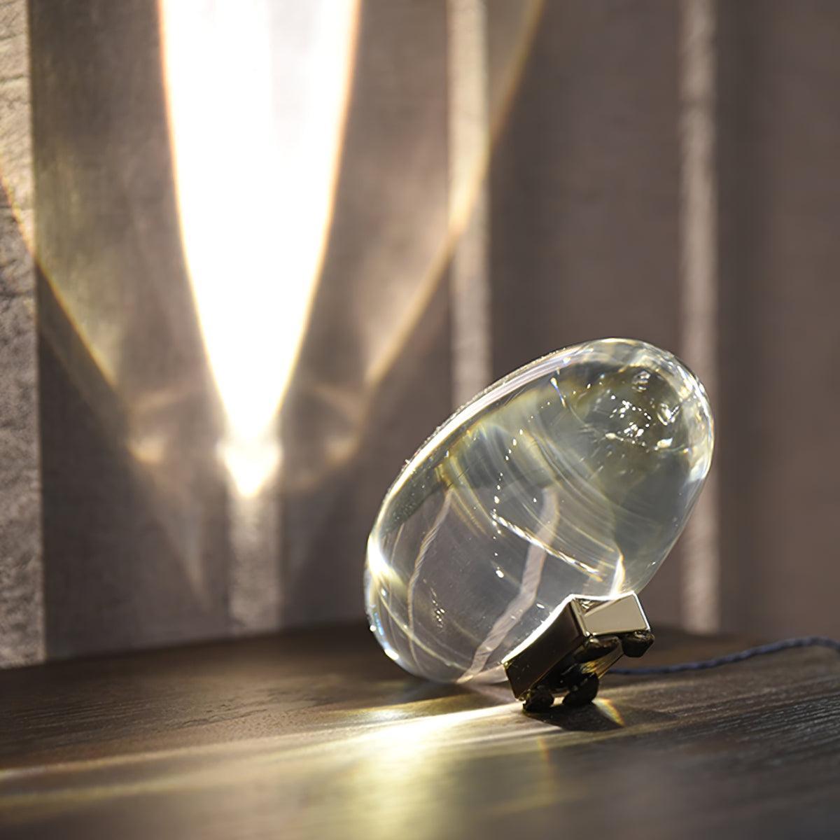 Atman Sculptural Table Lamp — Oval Silhouette, Soft Ambient Glow