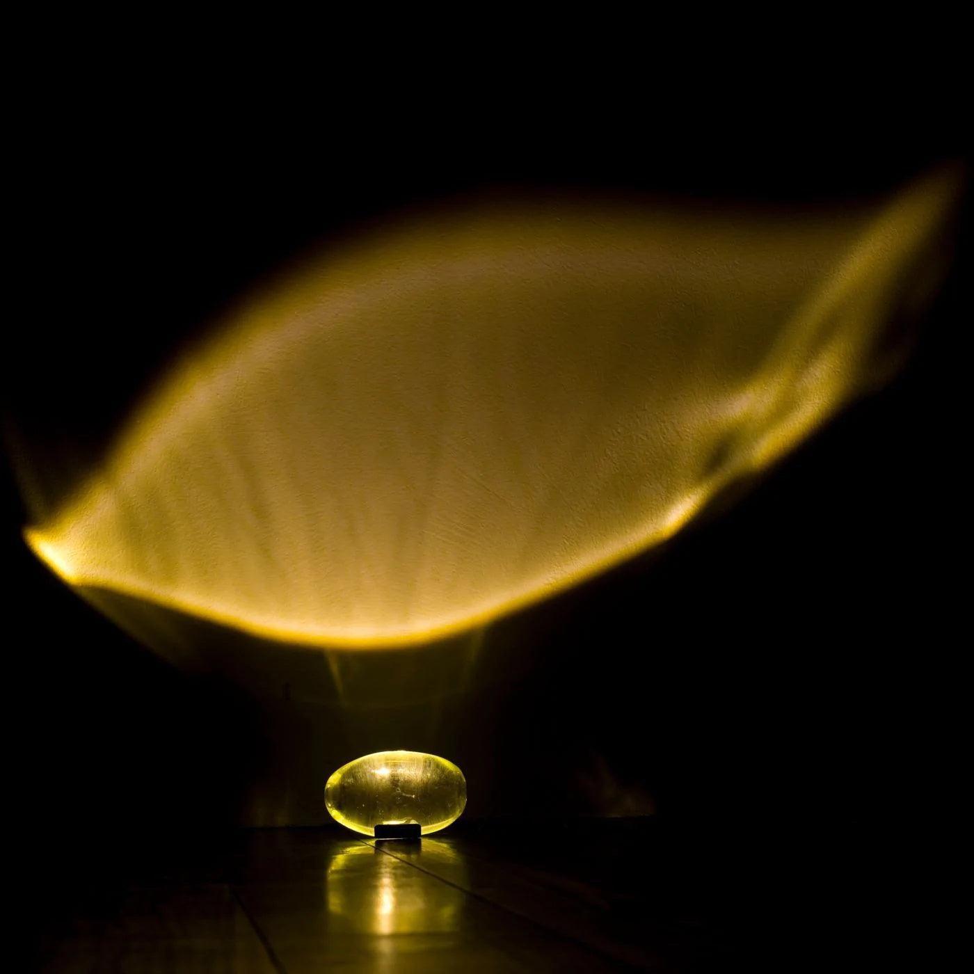 Atman Sculptural Table Lamp — Oval Silhouette, Soft Ambient Glow