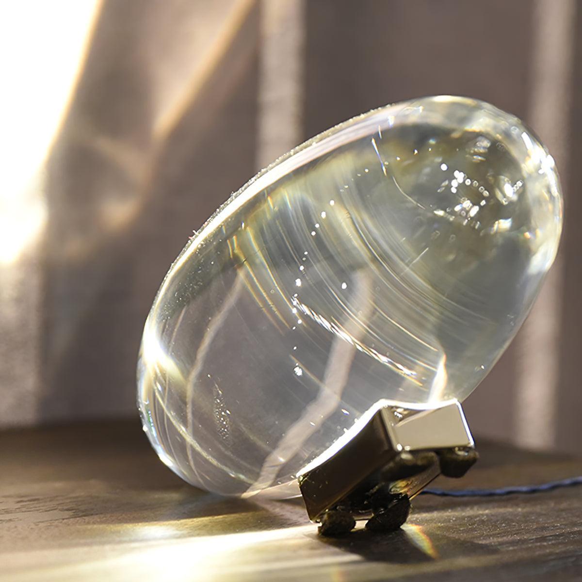 Atman Sculptural Table Lamp — Oval Silhouette, Soft Ambient Glow