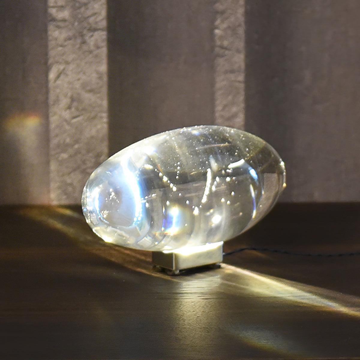 Atman Sculptural Table Lamp — Oval Silhouette, Soft Ambient Glow