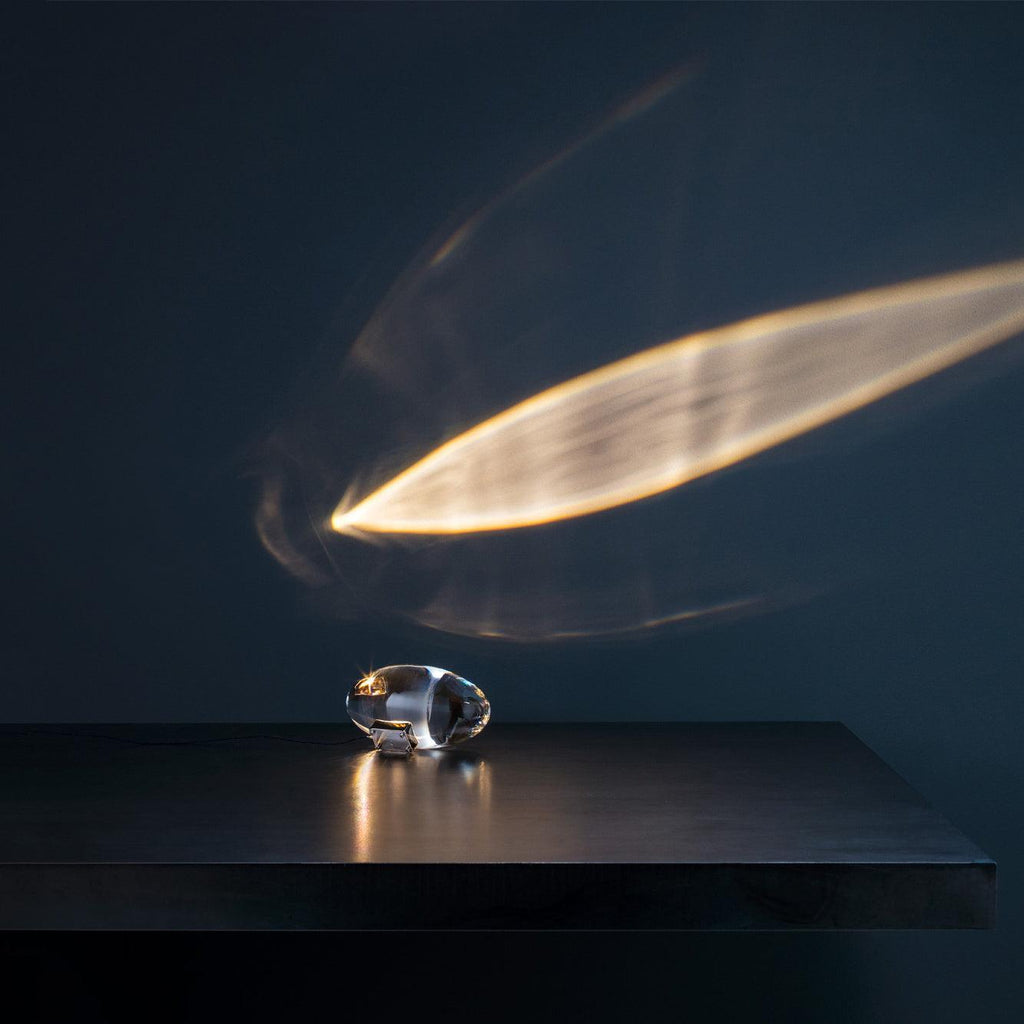 Atman Sculptural Table Lamp — Oval Silhouette, Soft Ambient Glow