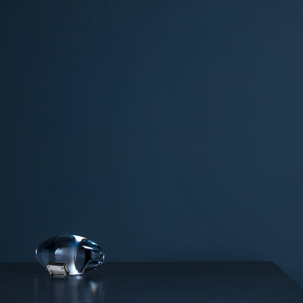 Atman Sculptural Table Lamp — Oval Silhouette, Soft Ambient Glow