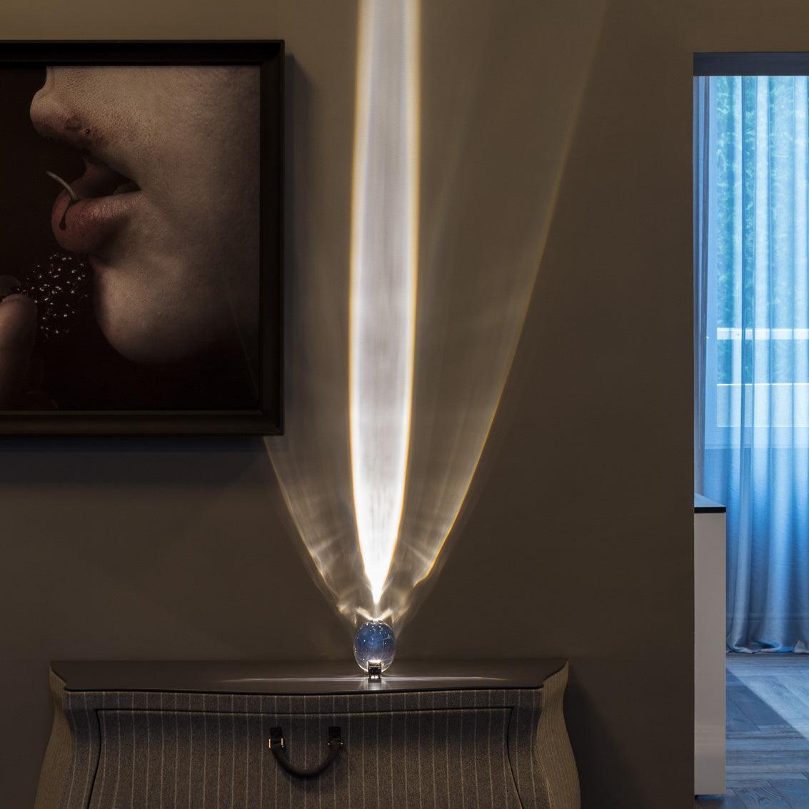 Atman Sculptural Table Lamp — Oval Silhouette, Soft Ambient Glow