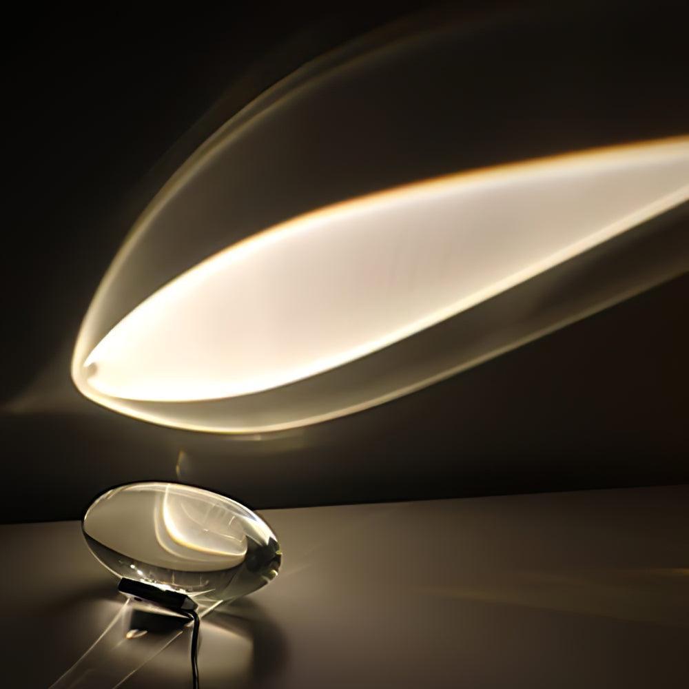Atman Sculptural Table Lamp — Oval Silhouette, Soft Ambient Glow