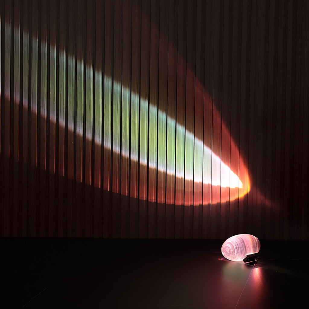 Atman Sculptural Table Lamp — Oval Silhouette, Soft Ambient Glow