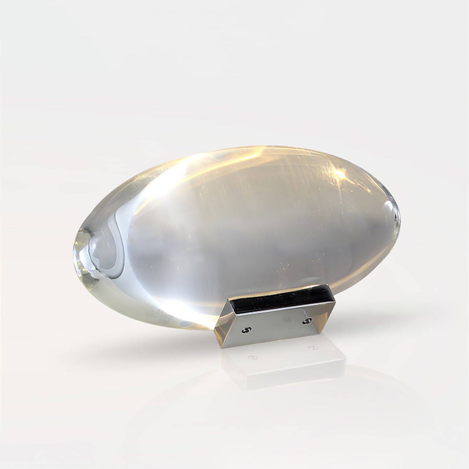 Atman Sculptural Table Lamp — Oval Silhouette, Soft Ambient Glow