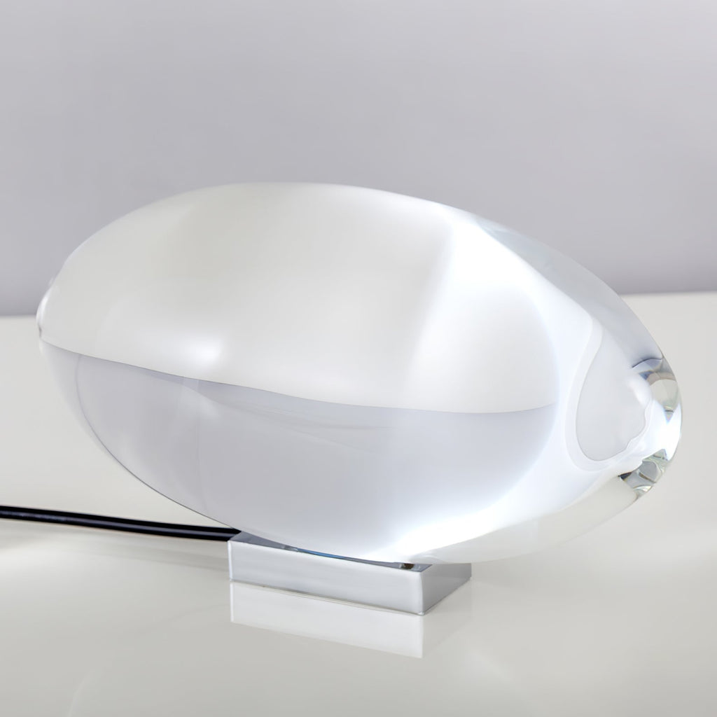 Atman Sculptural Table Lamp — Oval Silhouette, Soft Ambient Glow