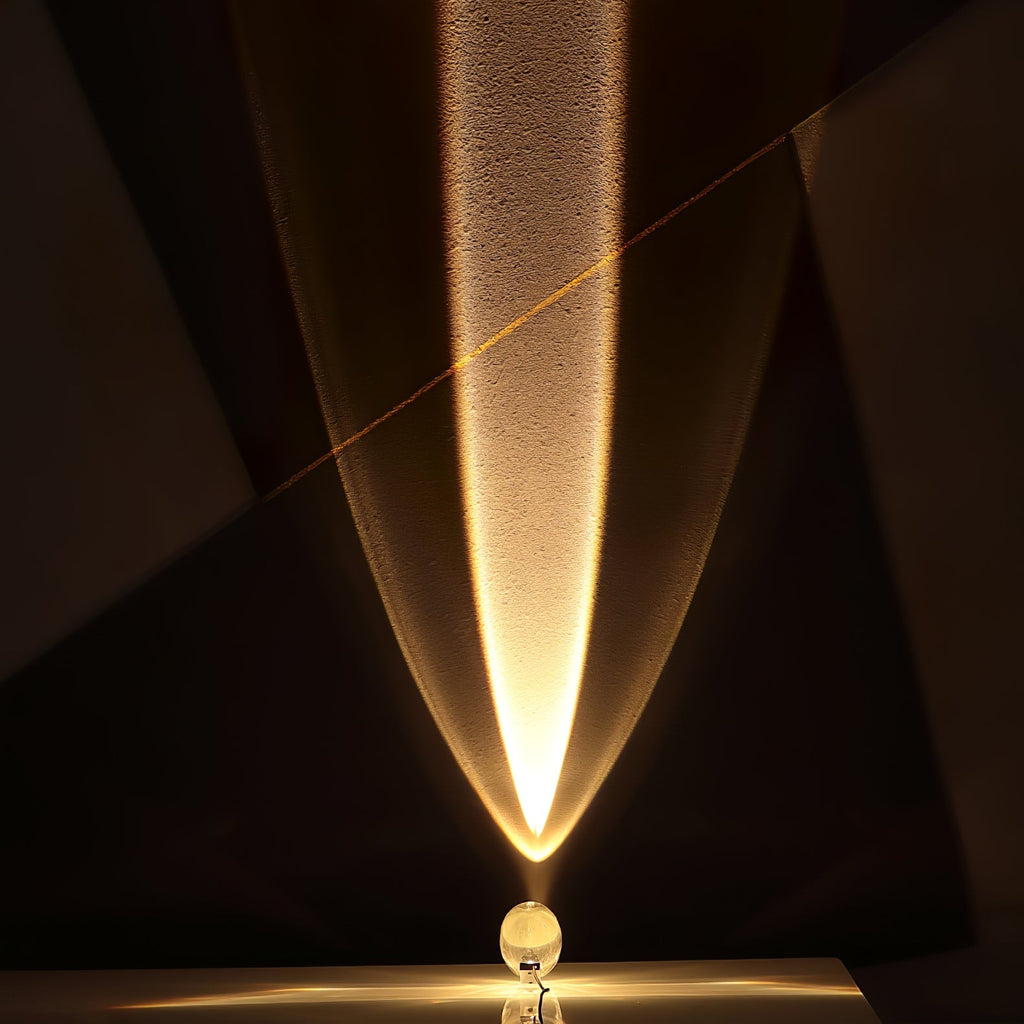 Atman Sculptural Table Lamp — Oval Silhouette, Soft Ambient Glow