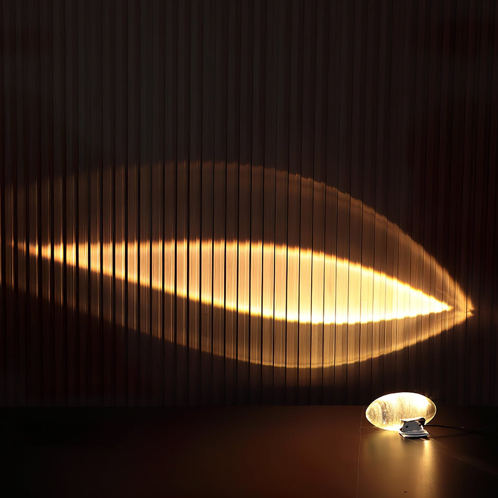 Atman Sculptural Table Lamp — Oval Silhouette, Soft Ambient Glow