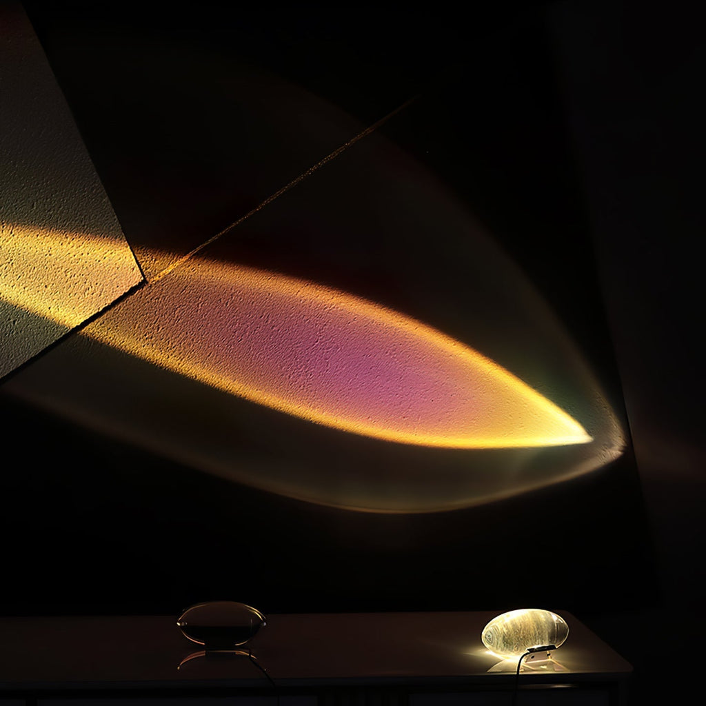 Atman Sculptural Oval Table Lamp