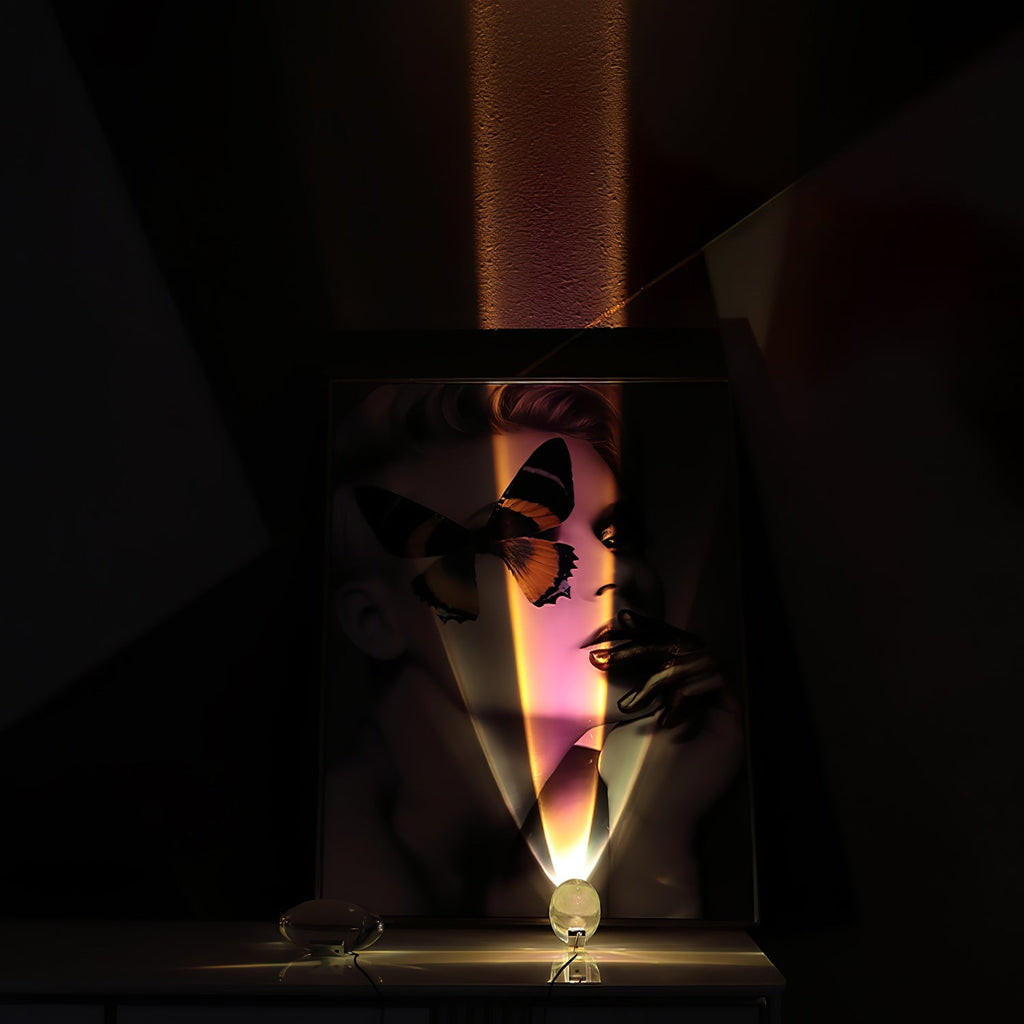 Atman Sculptural Table Lamp — Oval Silhouette, Soft Ambient Glow