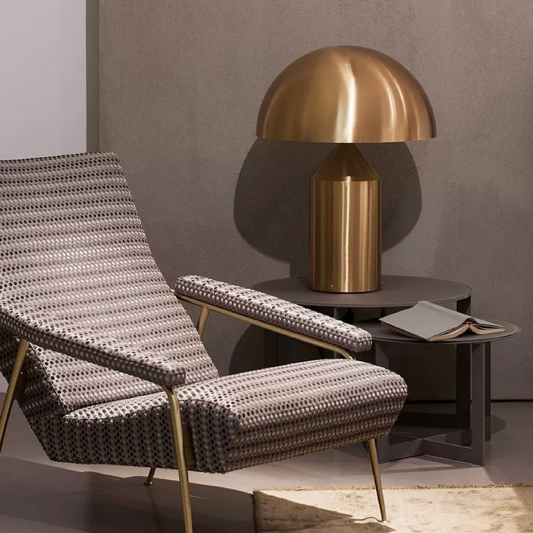 Atollo Geometric Metal Table Lamp