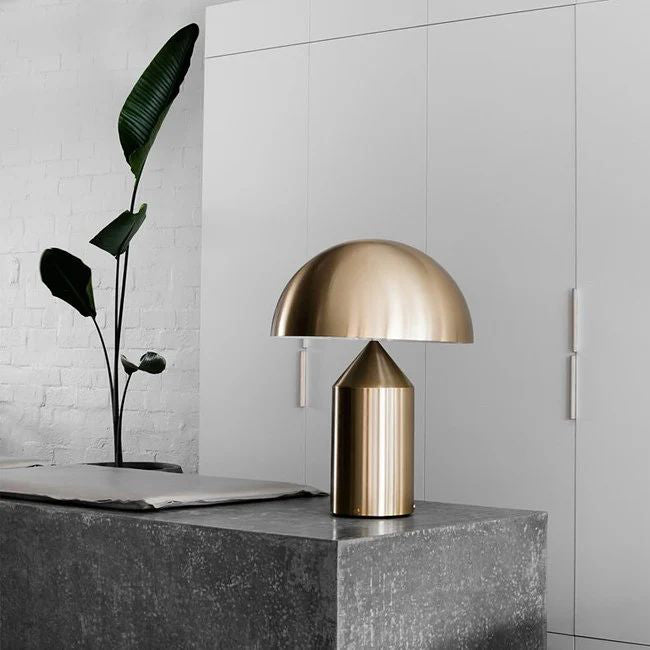 Atollo Geometric Metal Table Lamp