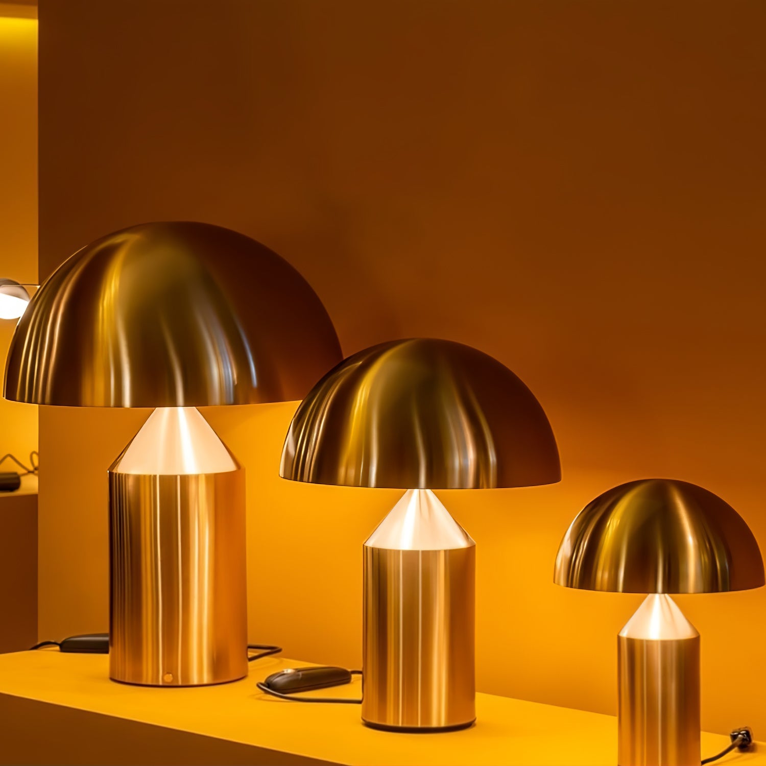 Atollo Geometric Metal Table Lamp