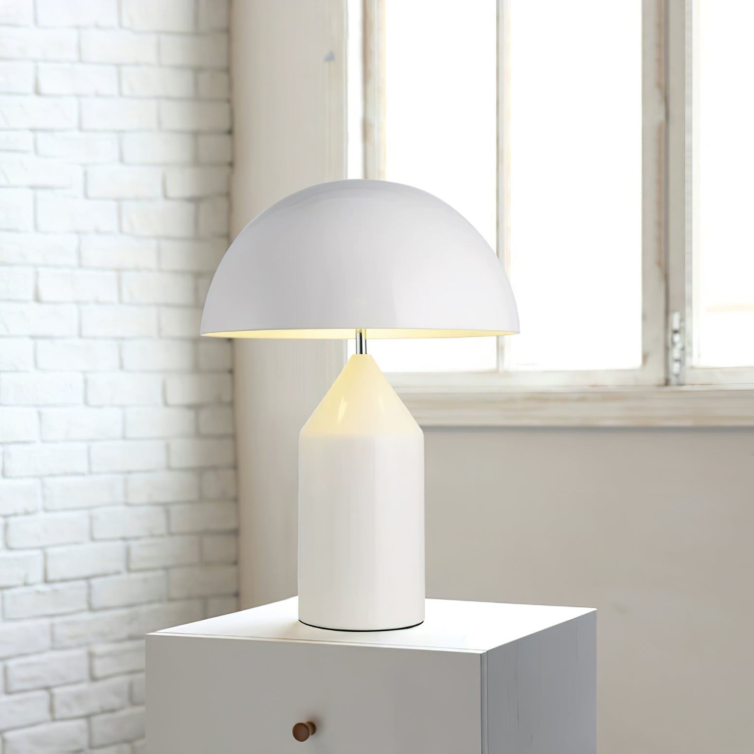 Atollo Geometric Metal Table Lamp