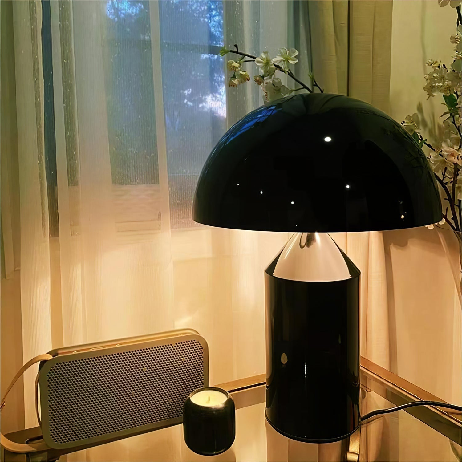 Atollo Geometric Metal Table Lamp