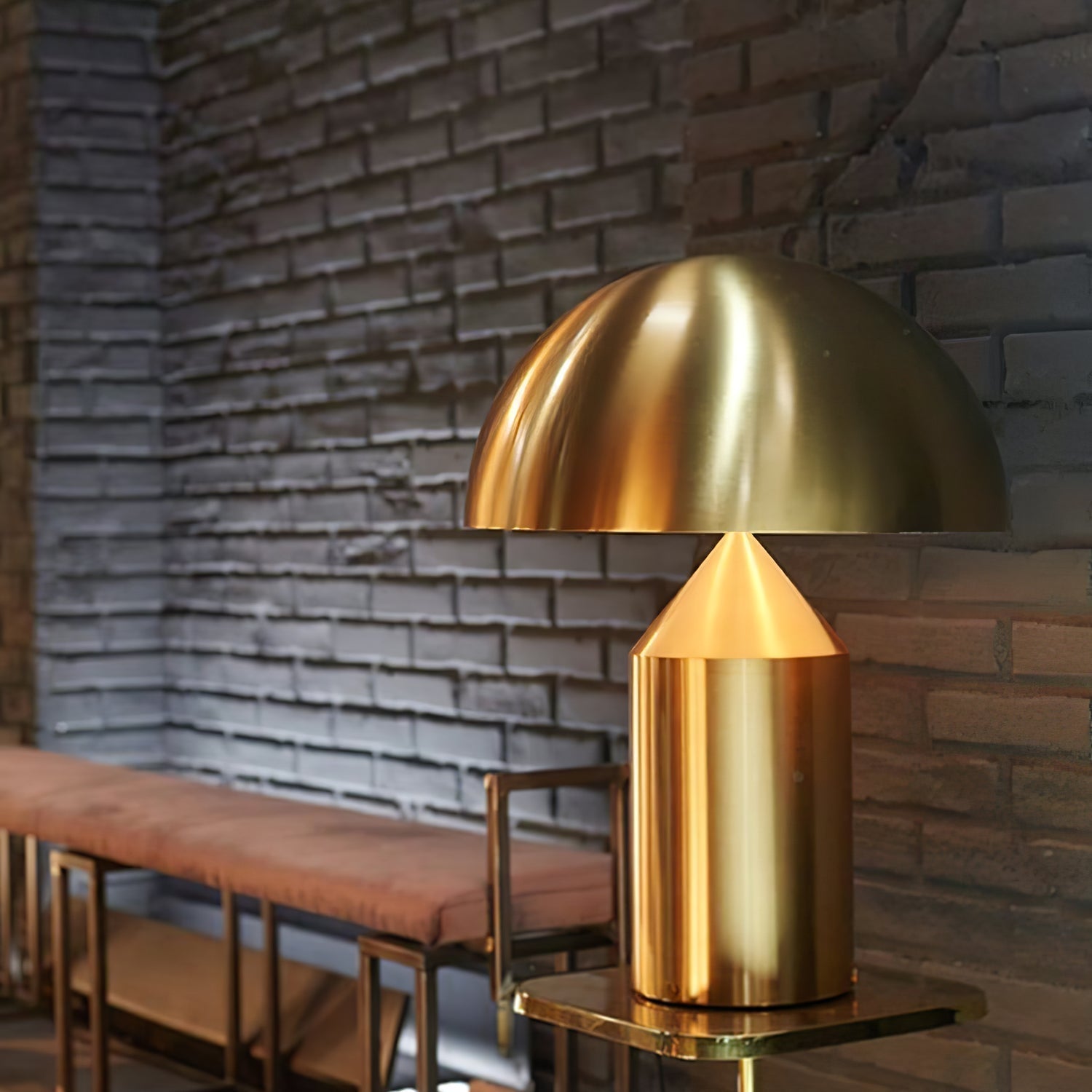 Atollo Geometric Metal Table Lamp