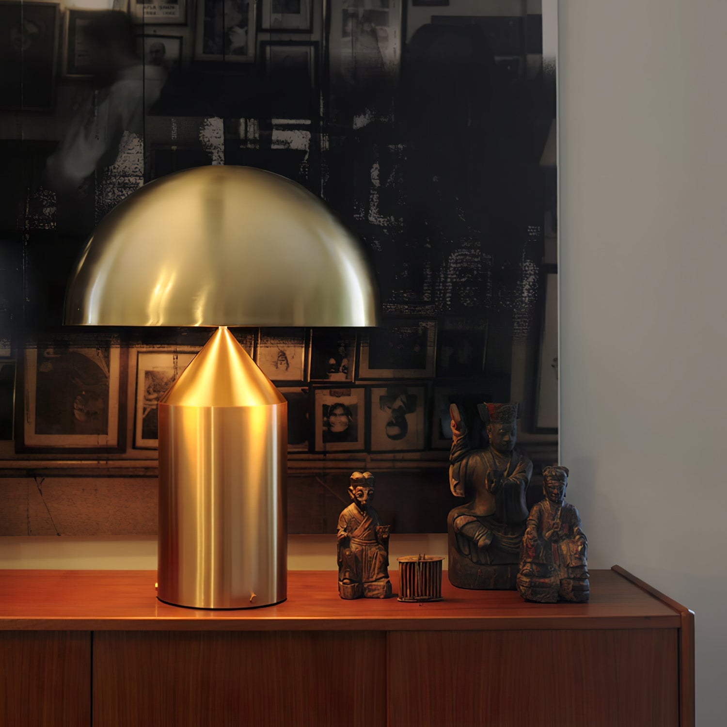 Atollo Geometric Metal Table Lamp