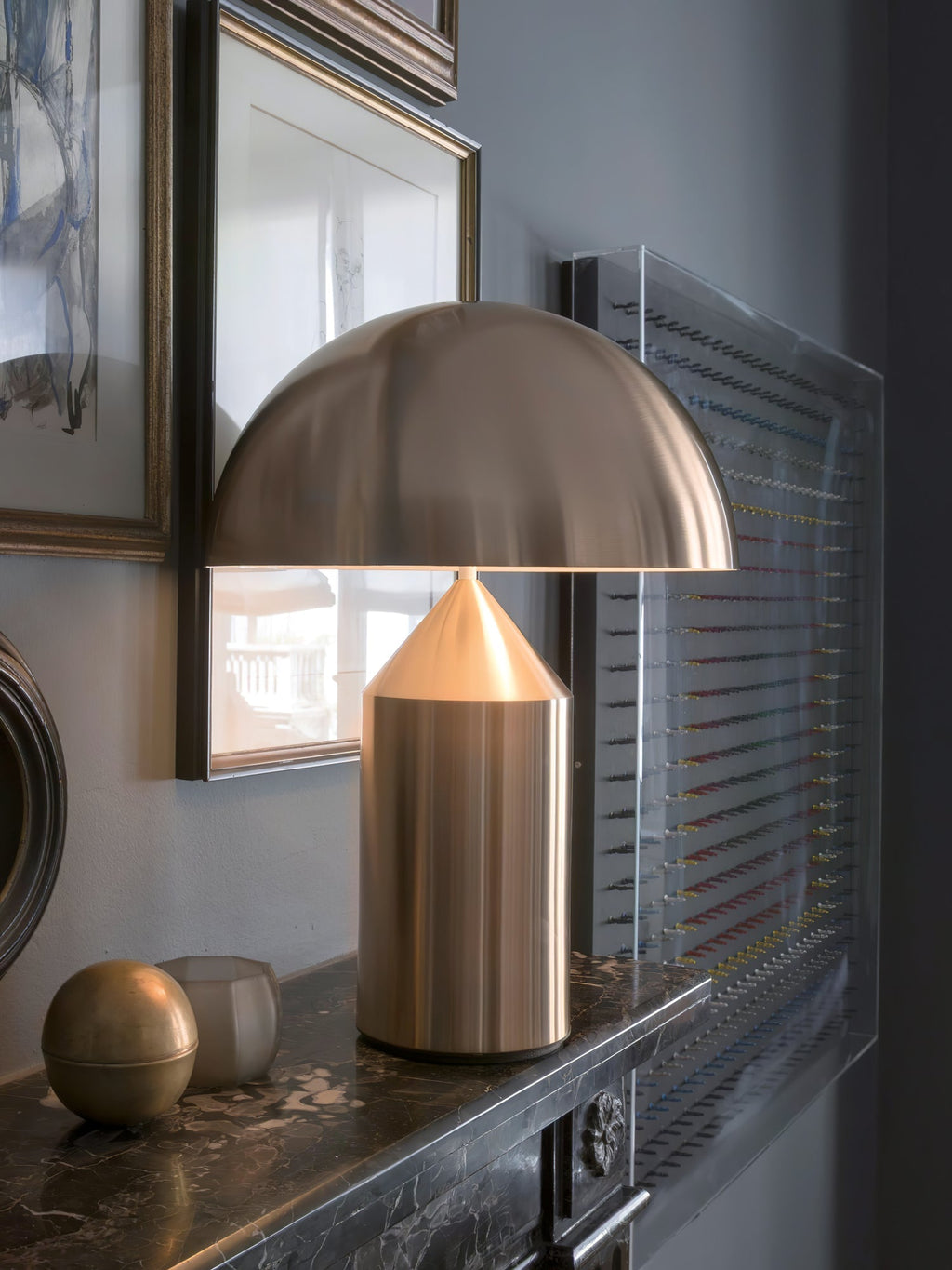 Atollo Geometric Metal Table Lamp
