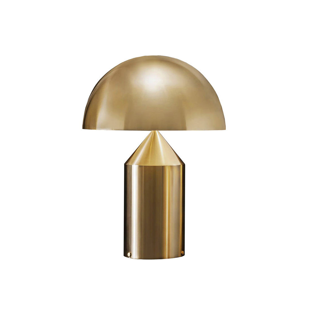 Lampada da tavolo moderna Atollo, oro, finiture opaca e lucida