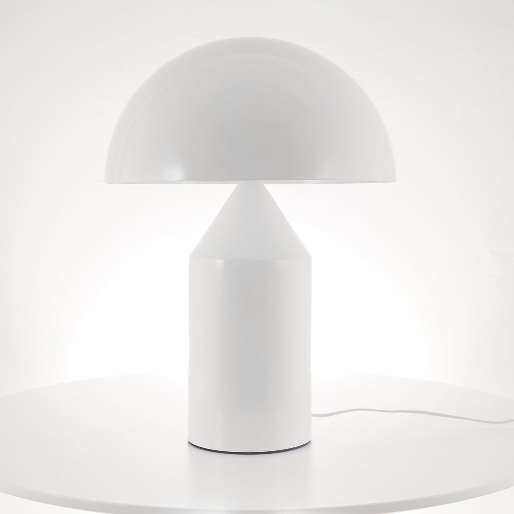 Lampada da tavolo moderna Atollo, oro, finiture opaca e lucida