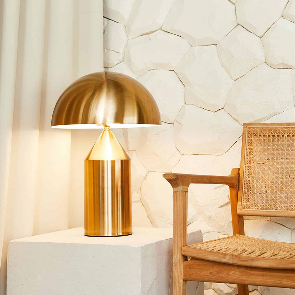 Atollo Geometric Metal Table Lamp